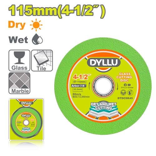 DYLLU WET AND DRY GLASS AND GRANITE CUTTING DISC 4-1 / 2 "