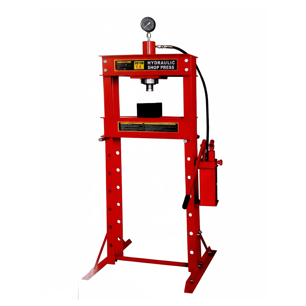 FERTON 30T HYDRAULIC PRESS WITH MANOMETER (2-Speed)