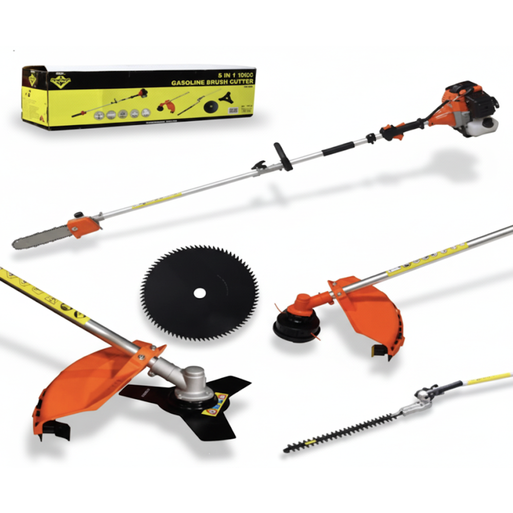 HUNTER 5 IN 1 GASOLINE BRUSH CUTTER 52CC