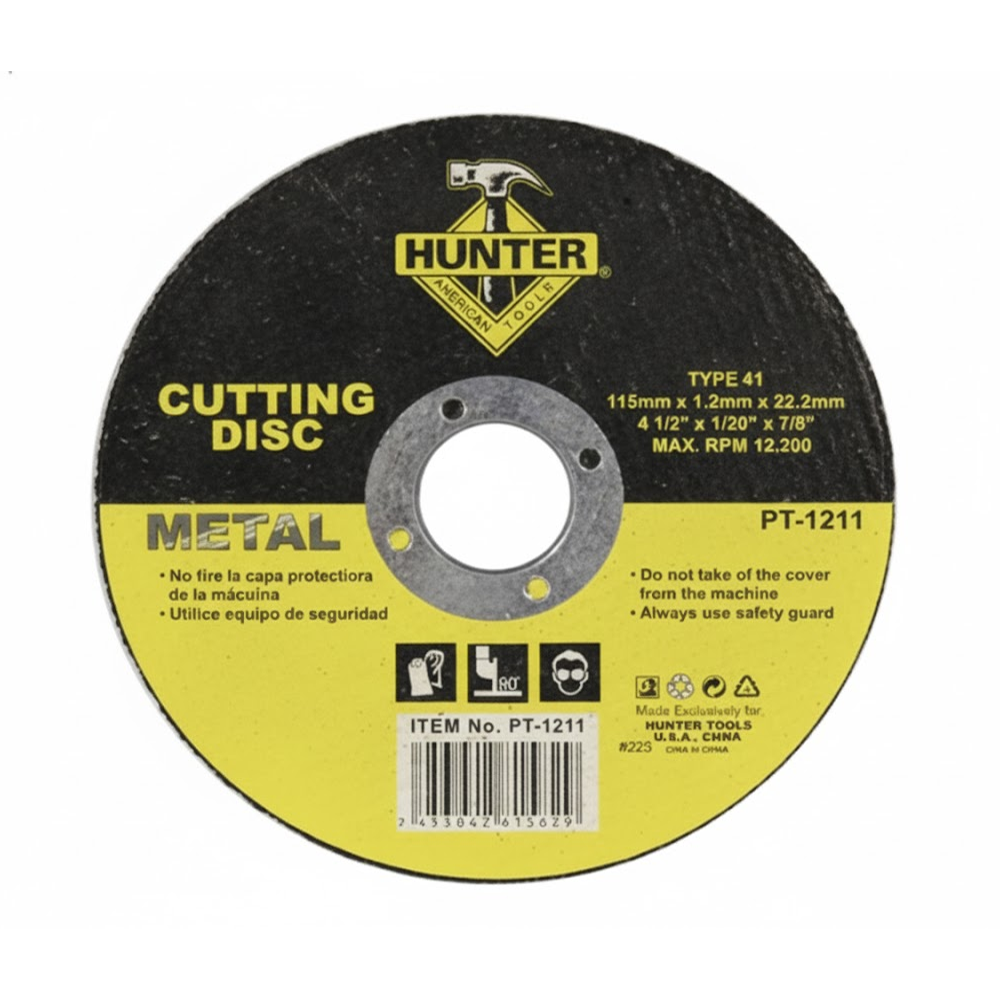 HUNTER METAL CUTTING DISC 4 1/2" X 1/20" X 7/8"
