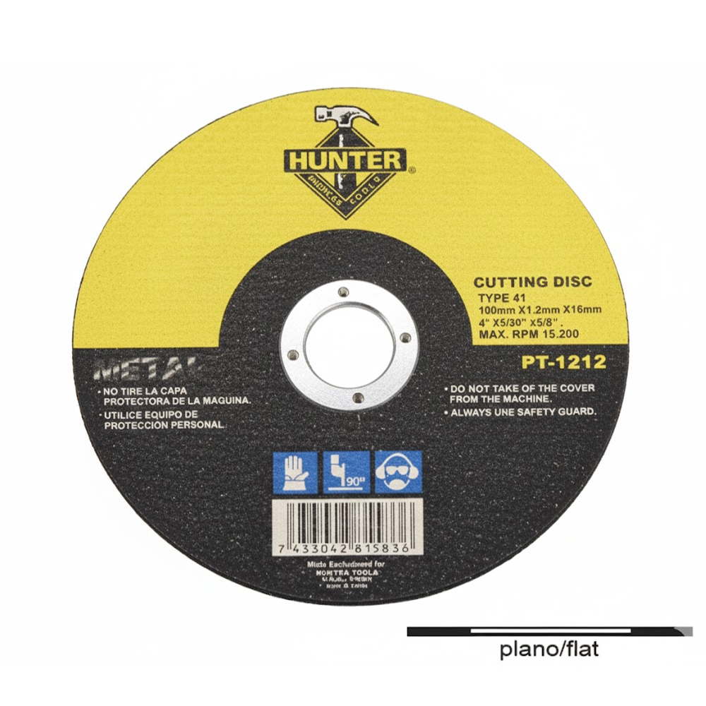 HUNTER METAL CUTTING DISC 4" X 1/20" X 5/8" T41