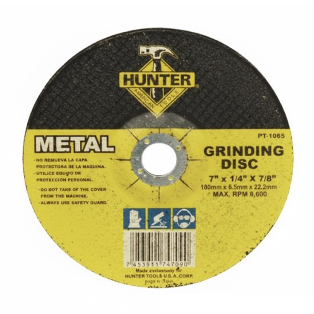 HUNTER METAL GRINDING DISC 7 X 1/4 X 7/8"