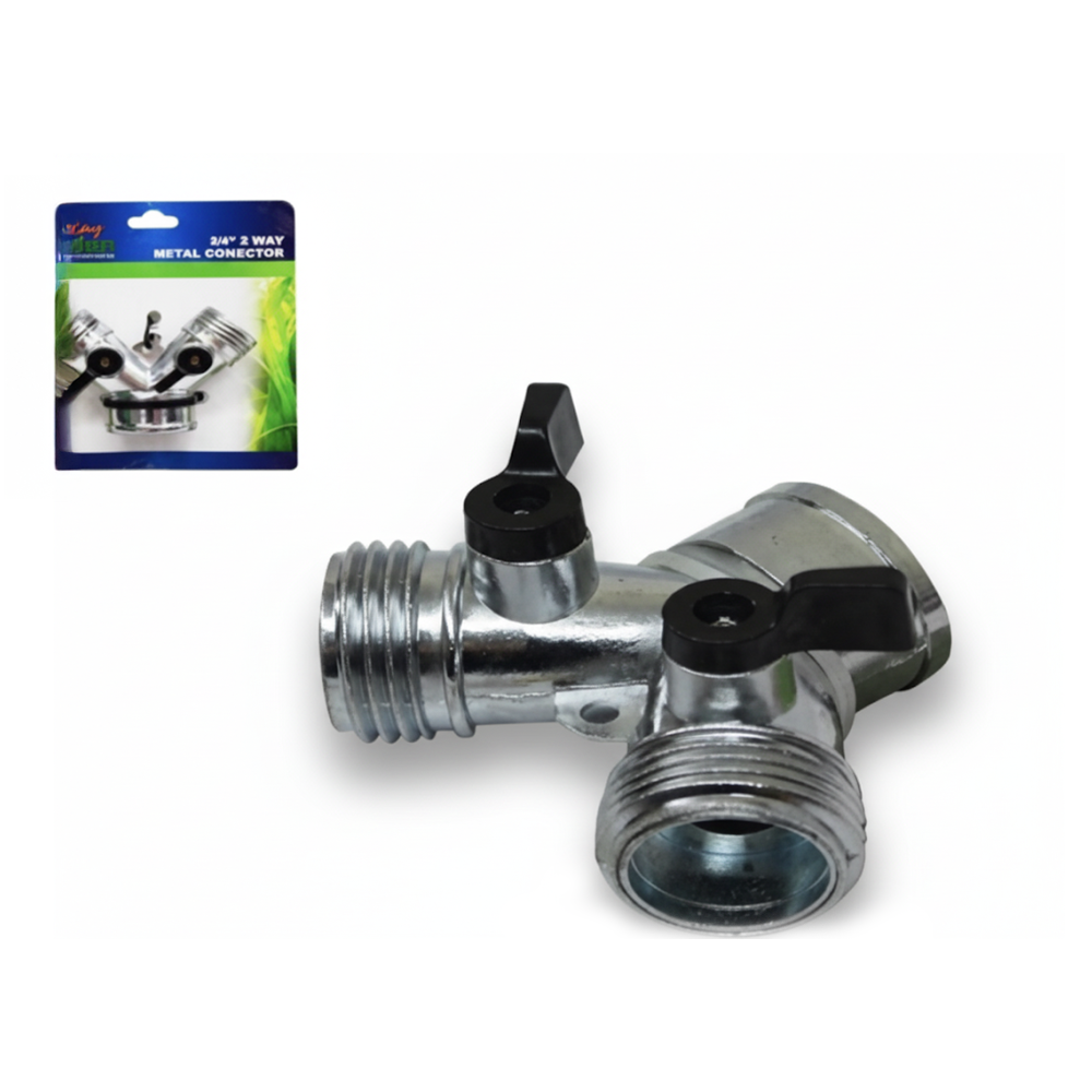 HUNTER METAL HOSE CONNECTOR 3/4" 2 WAY