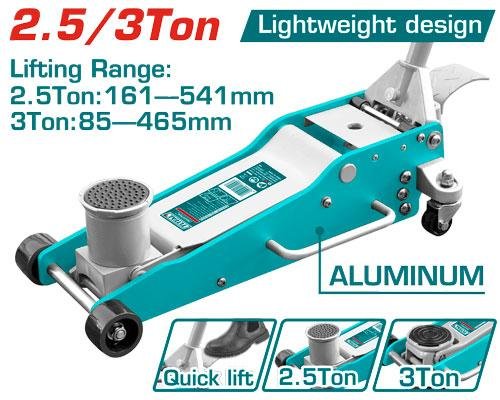 TOTAL HYDRAULIC FLOOR JACK 2.5 T/ 3T