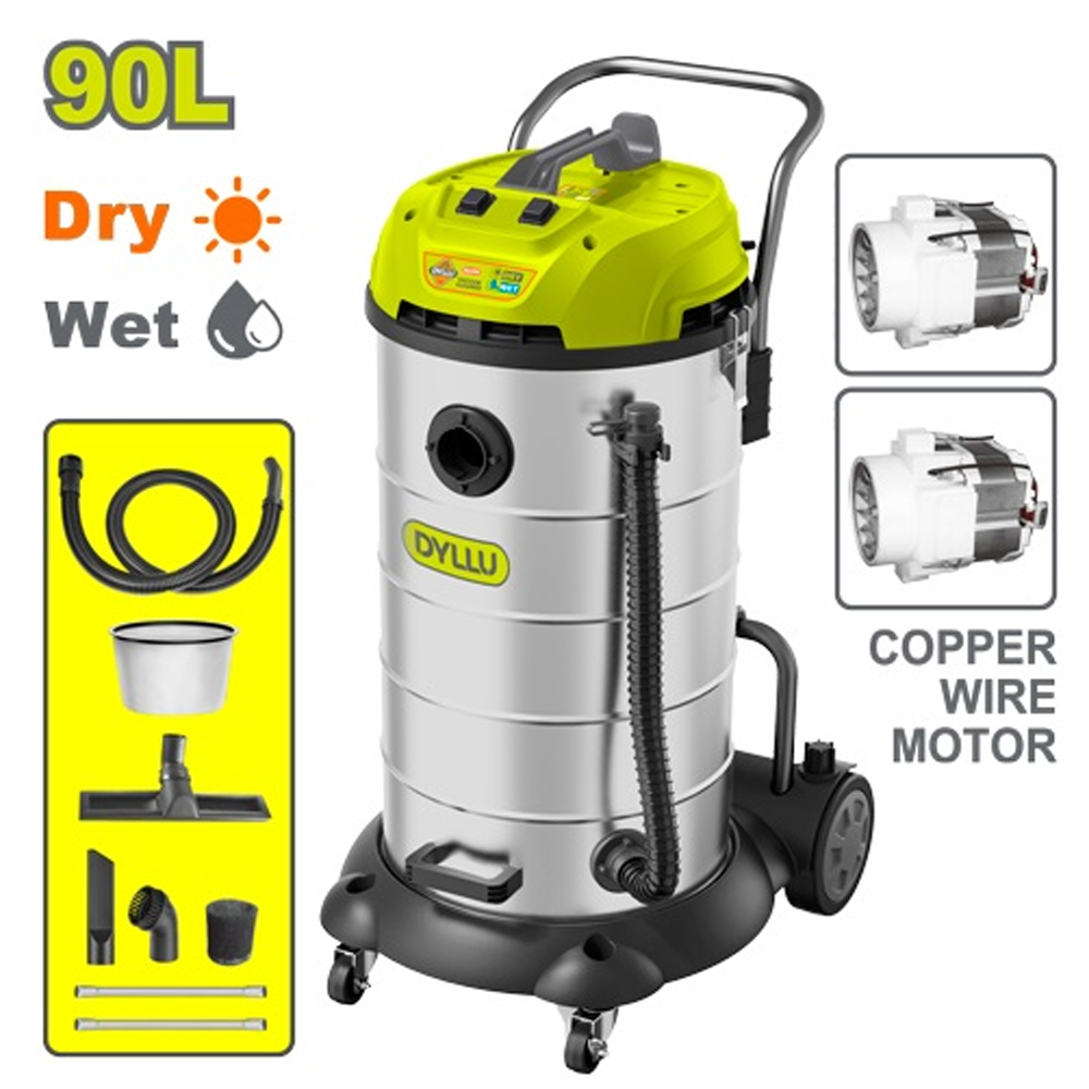 DYLLU WET AND DRY VACUUM CLEANER 2400W 90L