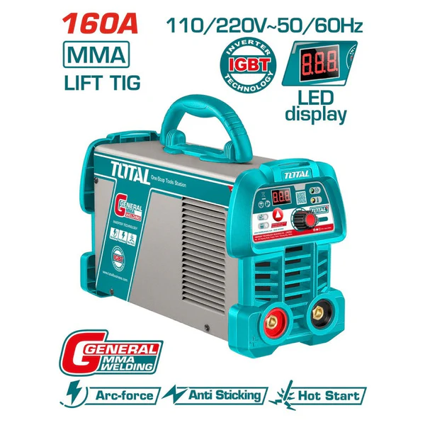 TOTAL 160A INVERTER MMA/TIG LIFT WELDING MACHINE 110-120/220-240V