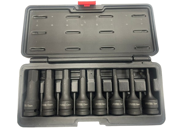 UYUSTOOLS 8PC HEX SOCKET SET 1/2"