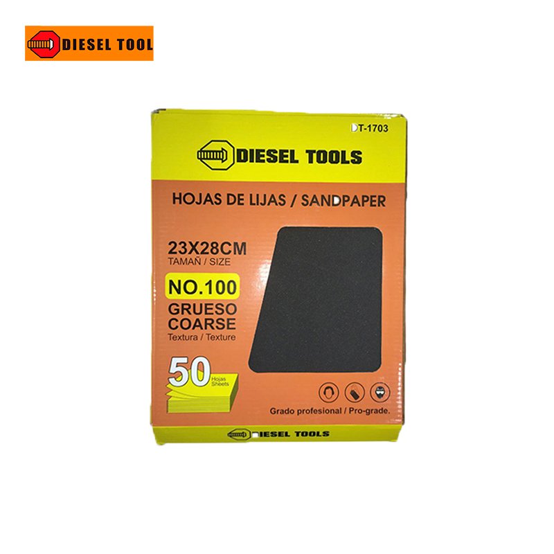 DIESEL TOOLS SANDPAPER 23X28CM #100 COARSE