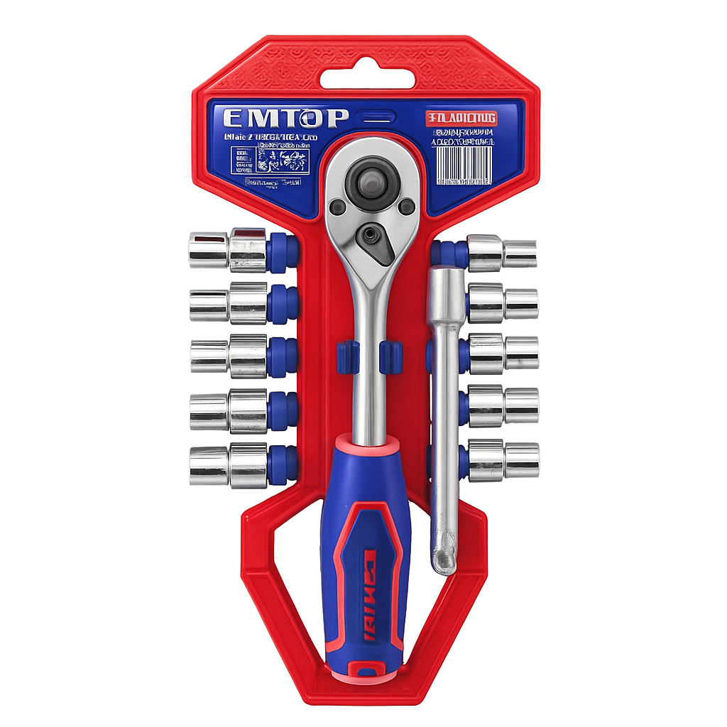 EMTOP 12PCS 1/2" SOCKET SET