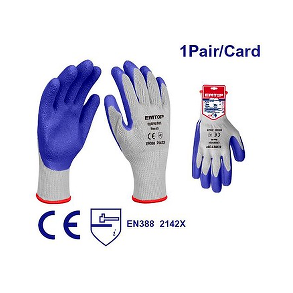 EMTOP LATEX GLOVES 10 (GAUGE)