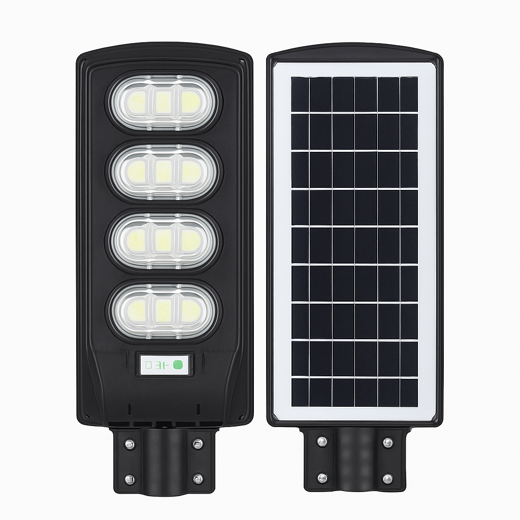 GEL SOLAR LED STREET LIGHT WITH ADJUST 200W SOLAR PANEL