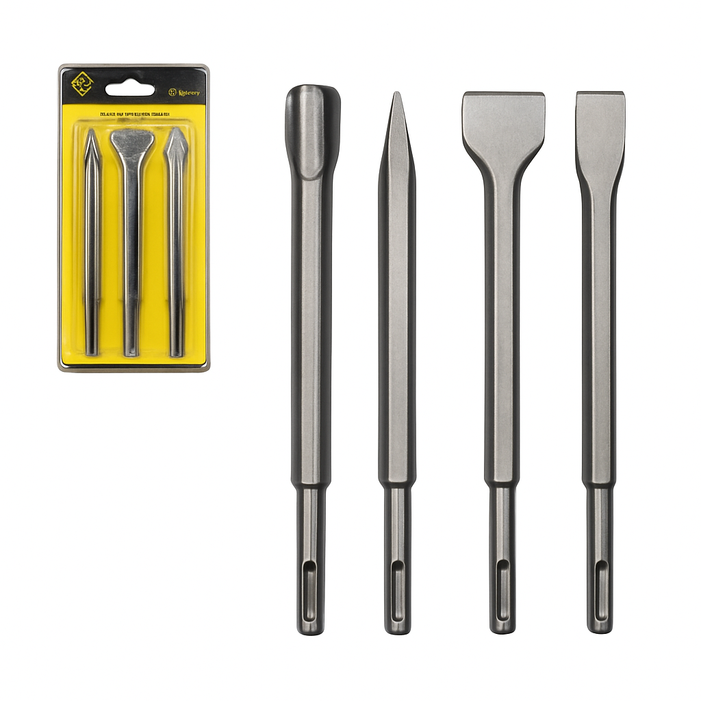HUNTER 4 PC SDS PLUS CHISEL SET