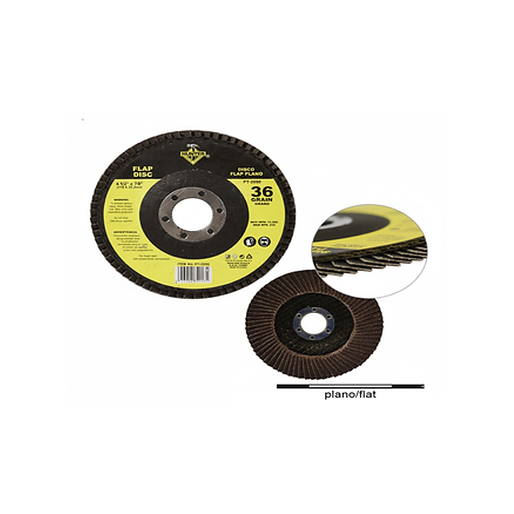 HUNTER FLAP DISC 36 GRAIN 4 1/2" X 7/8"