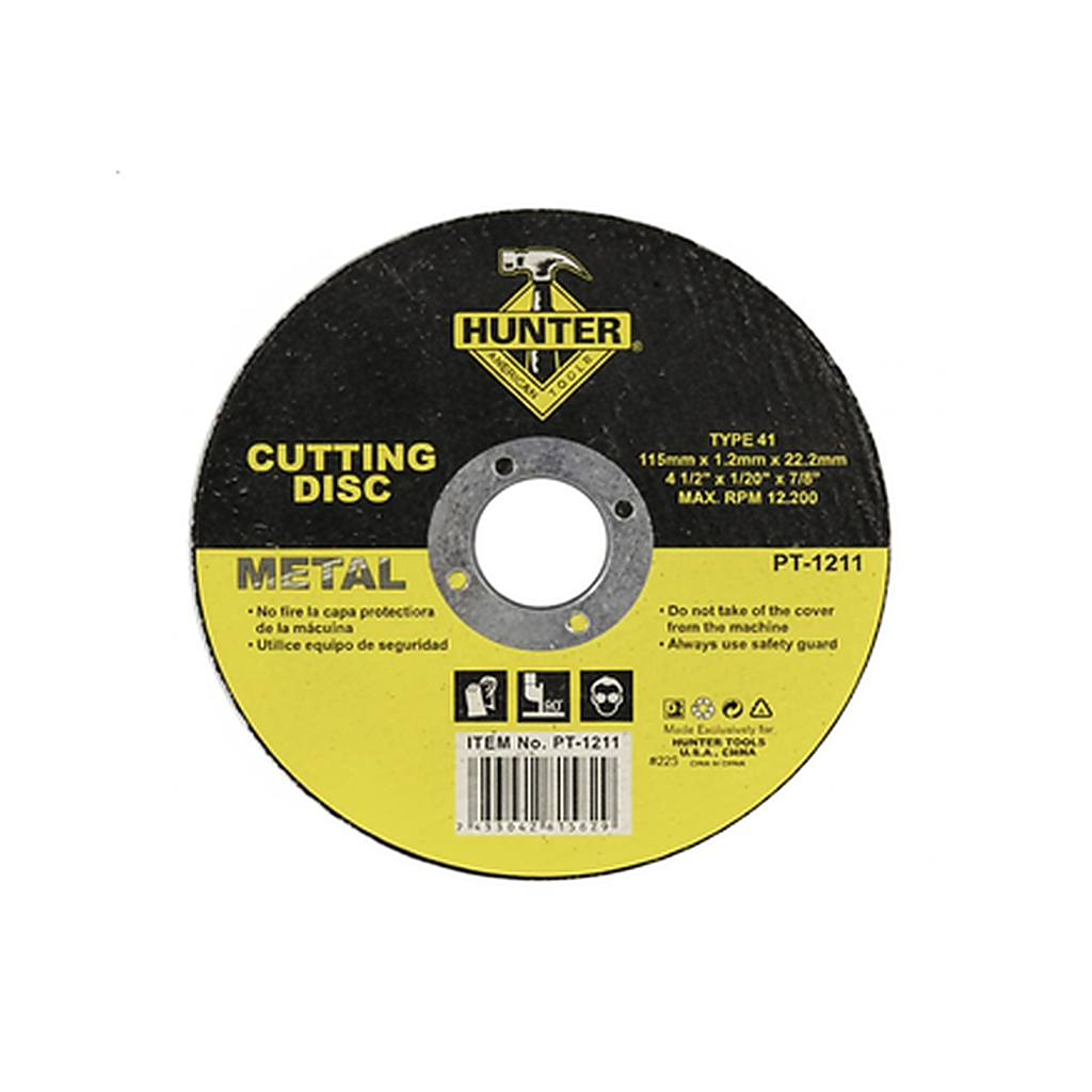 HUNTER METAL CUTTING DISC 4 1/2" X 1/20" X 7/8"