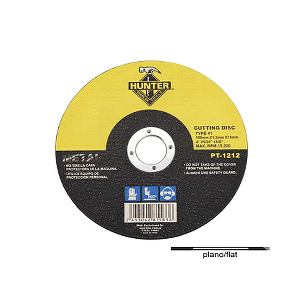 HUNTER METAL CUTTING DISC 4" X 1/20" X 5/8" T41