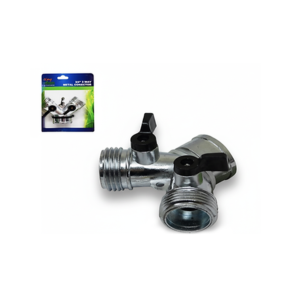 HUNTER METAL HOSE CONNECTOR 3/4" 2 WAY
