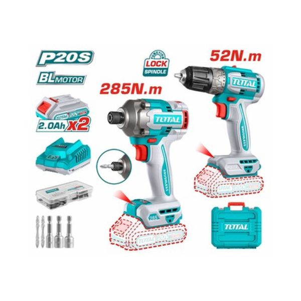 TOTAL 20V CORDLESS DRILL/ DRIVER SET – The Fix It Center