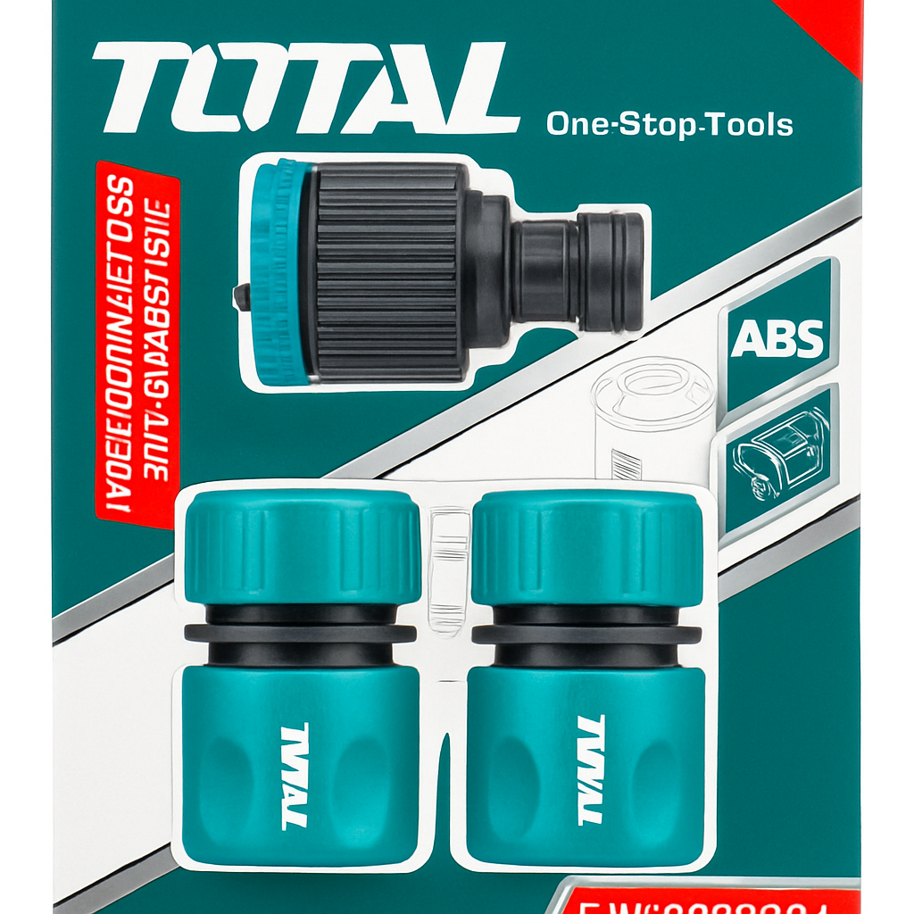 Total Garden Hose Quick Connector/Adapter 3PC