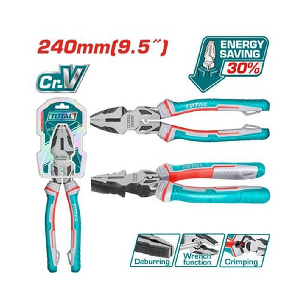 TOTAL HIGH LEVERAGE COMBINATION PLIERS 9.5"