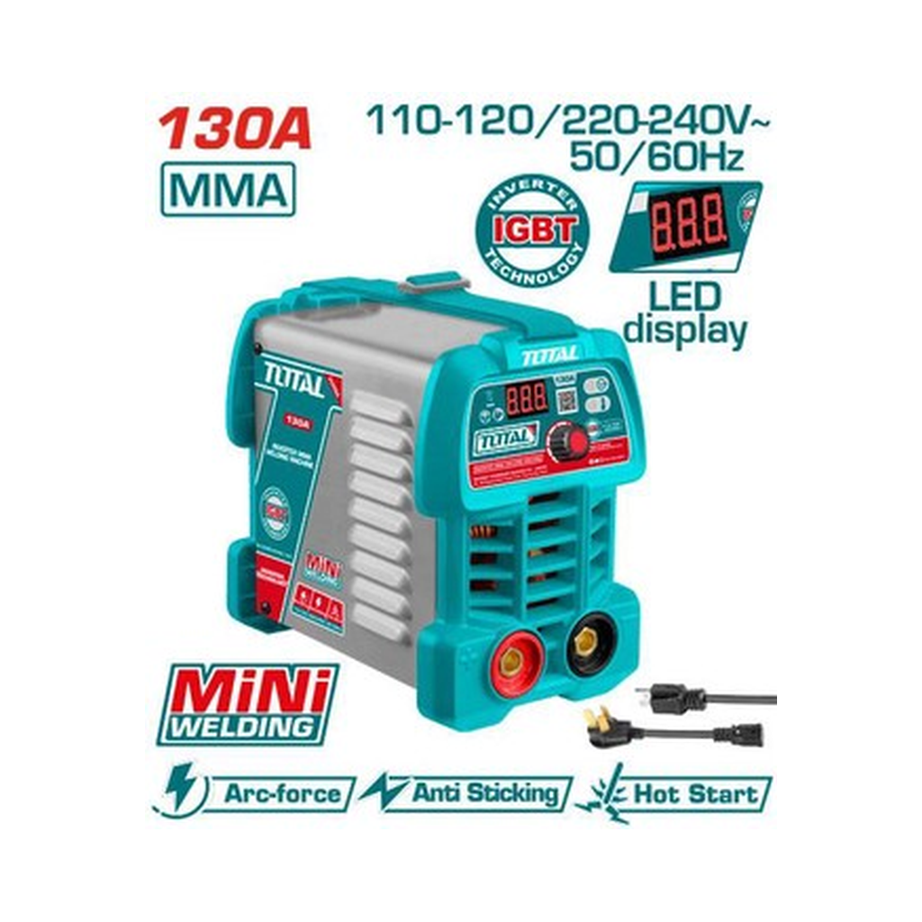 TOTAL MMA MINI WELDING MACHINE INVERTER 130A