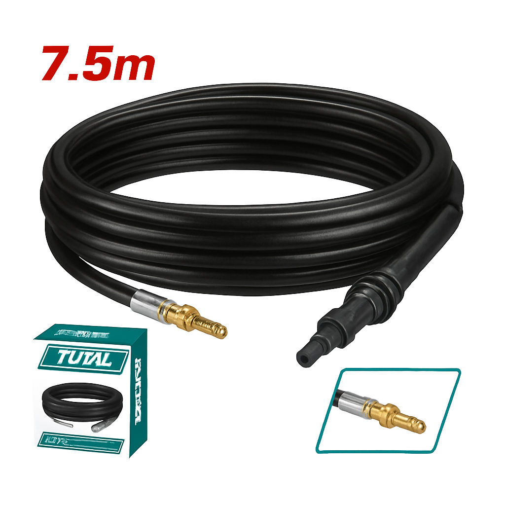 Total 7.5M Pipe Cleaning Hose for Pressure Washer
