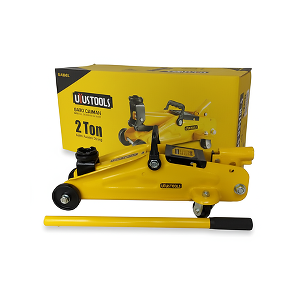 UYUSTOOLS AUTO FLOOR JACK 2T WITH PLASTIC BOX