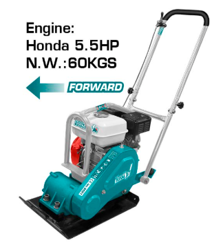 TOTAL GASOLINE PLATE COMPACTOR 5.5HP 60KG