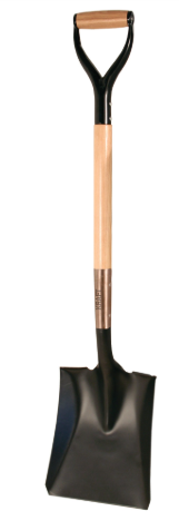 DIESEL TOOL WOOD D-HANDLE METAL SHOVEL
