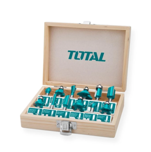 TOTAL 12PCS 1/4" ROUTER TIP SET