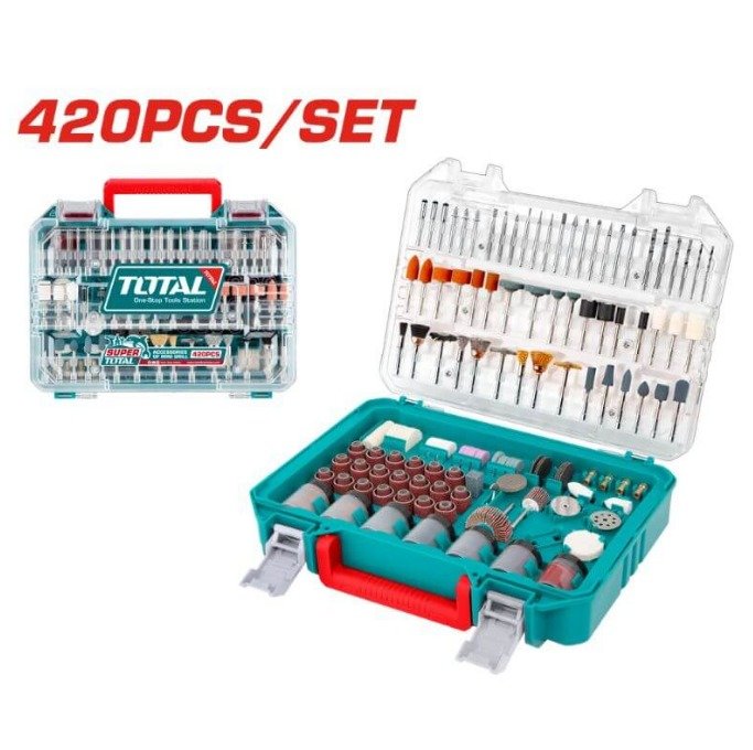 TOTAL 420PC ACCESSORIES FOR DIE/DREMEL GRINDER