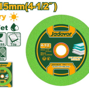 JADEVER HIGH-PRECISION 4 1/2" DIAMOND GLASS CUTTING DISC