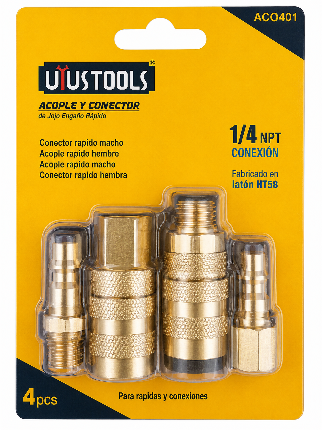 UYUSTOOLS COUPLING & CONNECTOR SET (4PC)