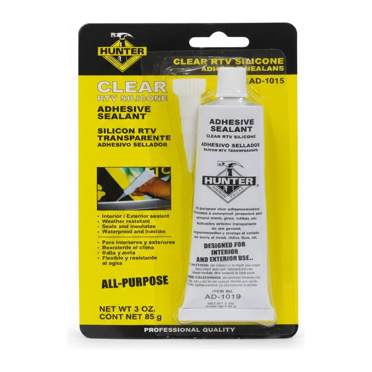 HUNTER CLEAR RTV SILICONE ADHESIVE SEALANT