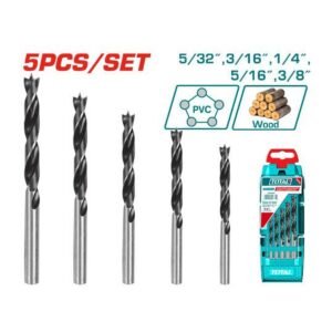 TOTAL 5 PCS  WOOD DRILL BIT SET