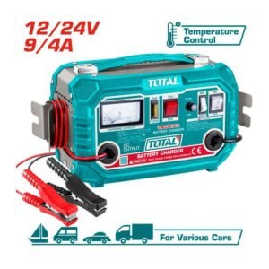 TOTAL CAR BATTERY CHARGER 12/24V (8/5AMP)- 30 DAYS WARRANTY