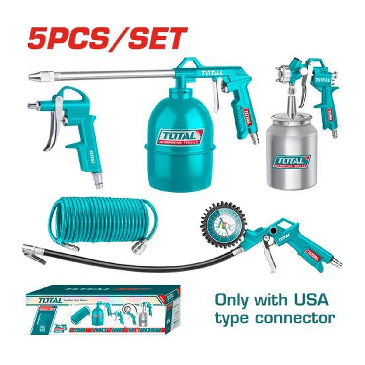 TOTAL AIR TOOLS 5PCS SET