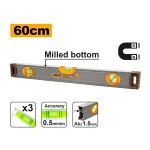 INGCO 60CM/ 23.6" MAGNETIC SPIRIT LEVEL