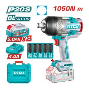TOTAL 20V 3/4" CORDLESS BRUSHLESS IMPACT WRENCH 1200 Nm/ 886 ft-lbs