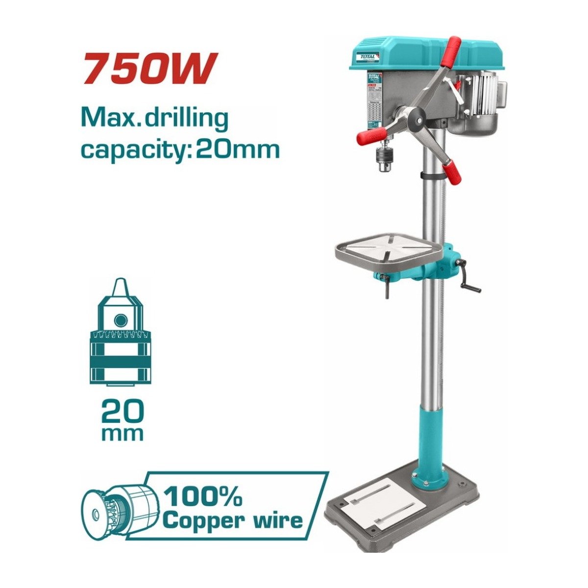 TOTAL DRILL PRESS 750W