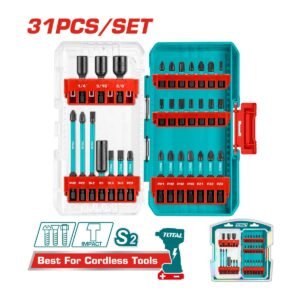 TOTAL 31PC IMPACT SCREWDRIVER BITS SET