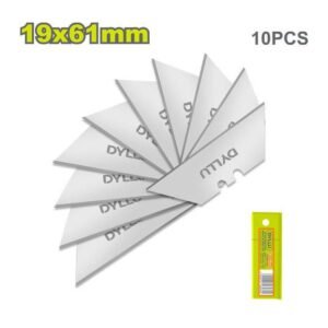 DYLLU 10PC REPLACEMENT BLADES FOR UTILITY KNIFE 61X19mm (2.4" x 0.75")