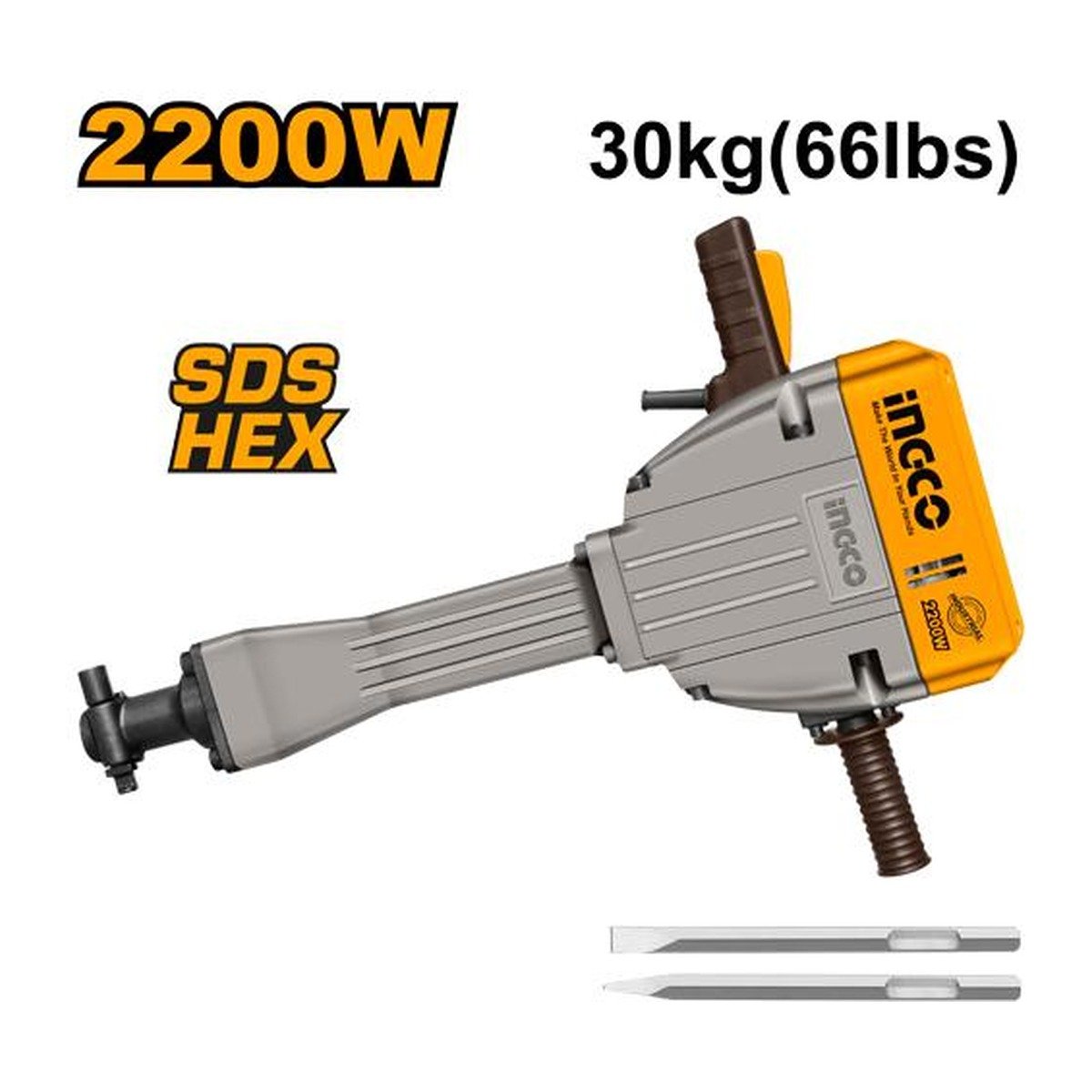 INGCO DEMOLITION BREAKER 2200W 30KGS