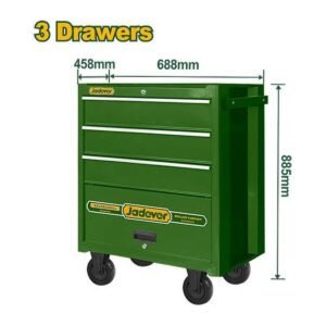 JADEVER HEAVY DUTY 3-DRAWER ROLLER/ TOOL CART