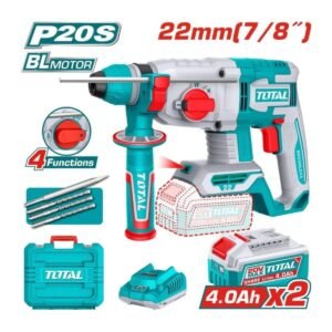 TOTAL 20V  CORDLESS 7/8''  SDS PLUS ROTARY HAMMER KIT
