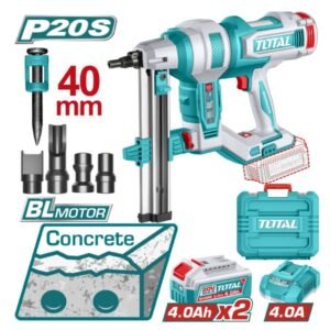 TOTAL 20V CORDLESS 40MM CONCRETE/STEEL NAILER COMBO KIT